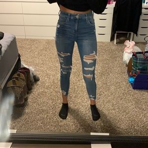 American Eagle Jeans!! Size 2 and they are a medium wash!